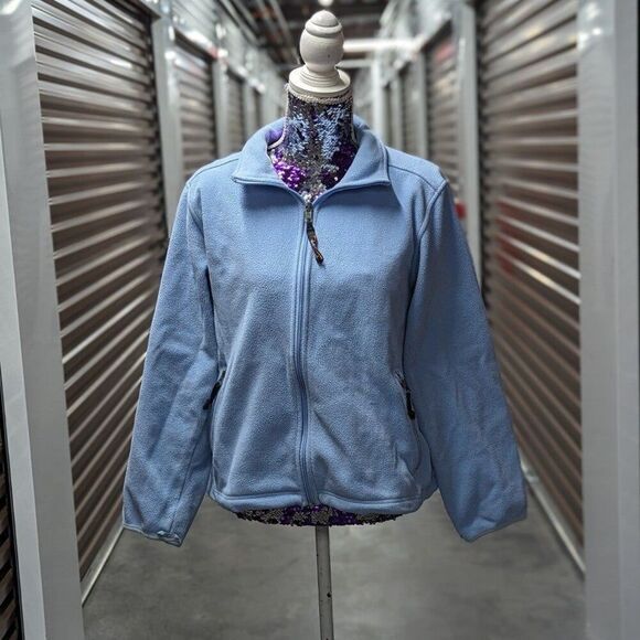 L.L. Bean Jackets & Blazers - VTG Gorpcore Y2K L.L. Bean Medium Light Blue Zip Up Fleece Jacket Campcore Layer